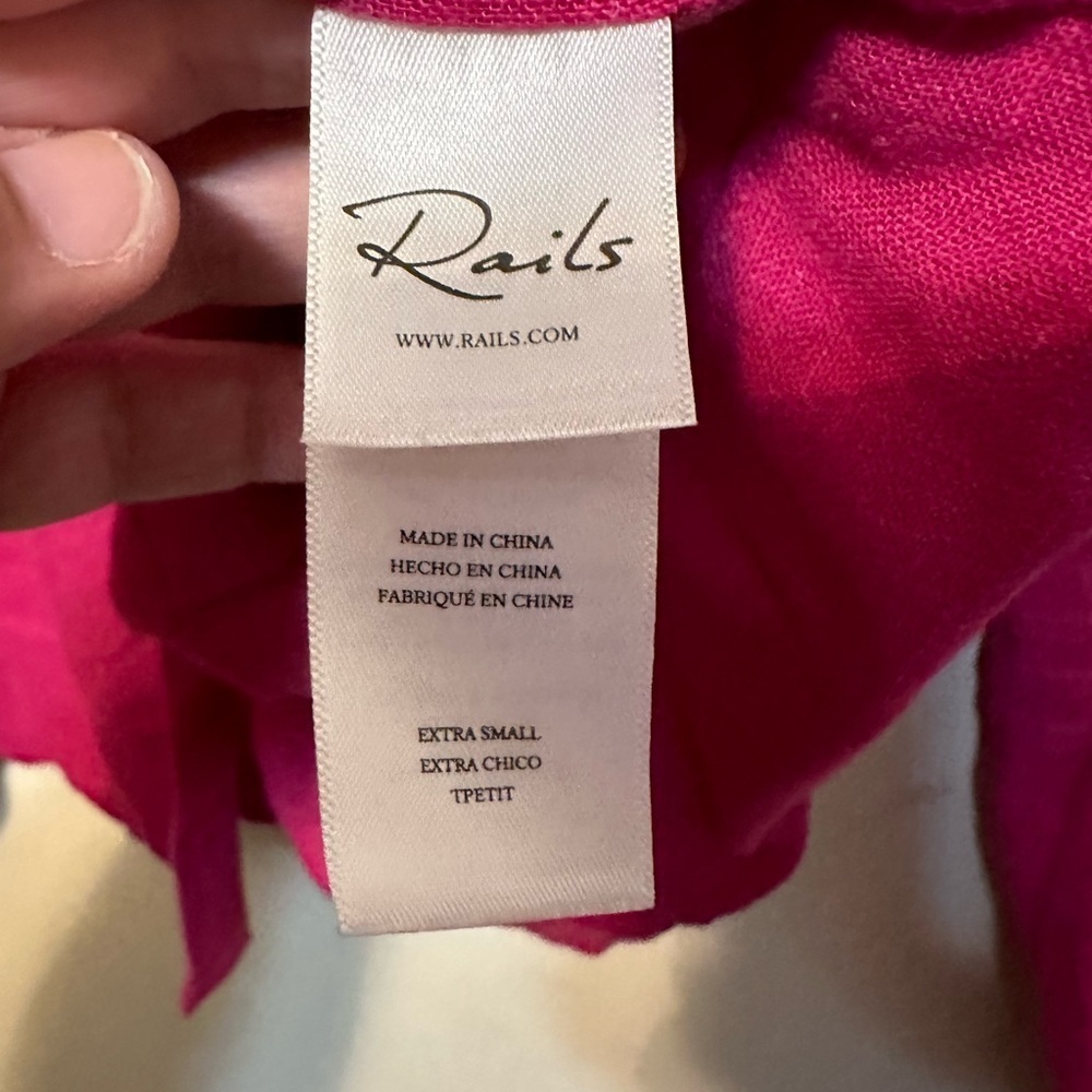 Rails Frances Linen Blend Button-Up Long Sleeve S… - image 3